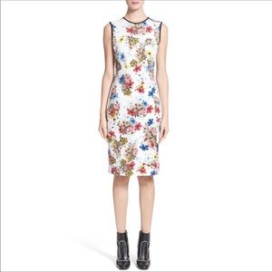 ERDEM Maura Dress White Floral Sheath